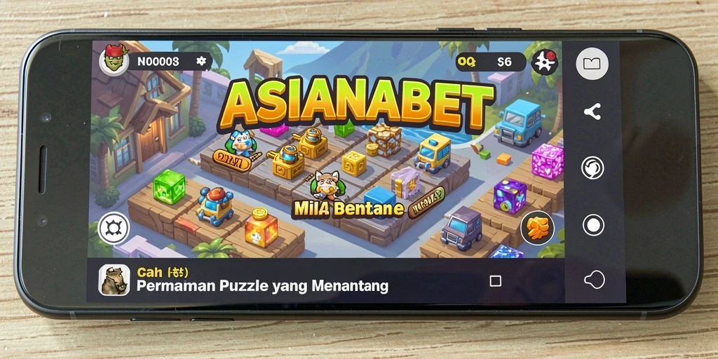 Screenshot ASIANABET menampilkan gameplay Puzzle yang seru dan menantang.