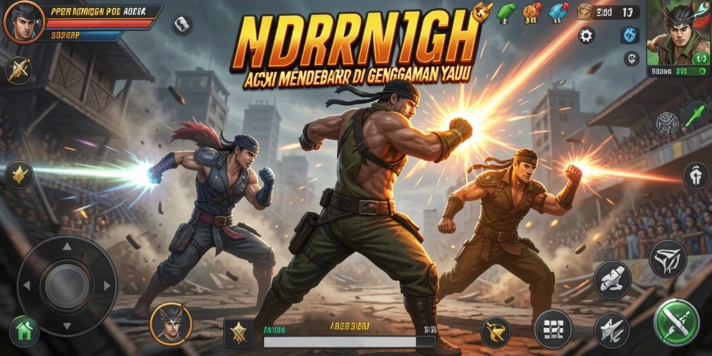 Tangkapan layar IDRRP menampilkan aksi seru di arena pertarungan.