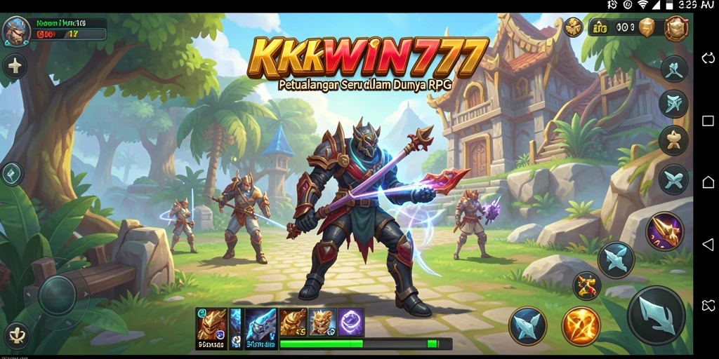 Tampilan gameplay <strong>KKWIN777</strong> yang menampilkan pertarungan seru dan eksplorasi mendalam.