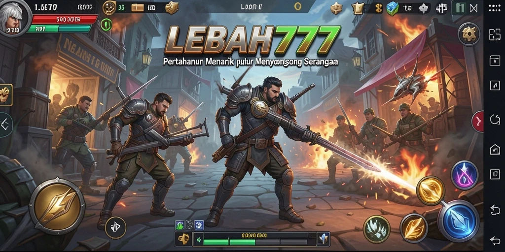 Tampilan seru gameplay LEBAH777 dalam pertahanan sarang lebah.