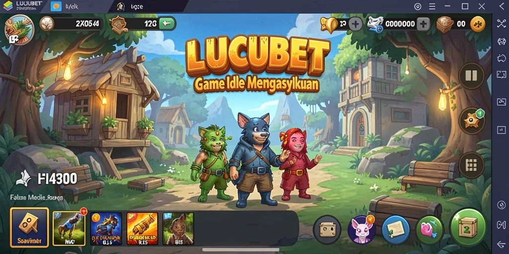 Tampilan gameplay LUCUBET menunjukkan kesenangan dalam bermain Idle.