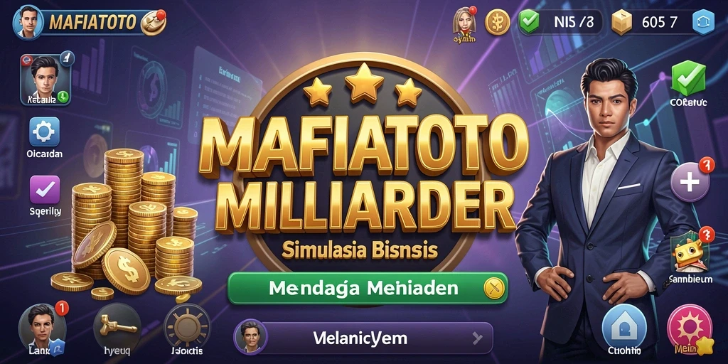 Tampilan gameplay MAFIATOTO yang menarik dengan simulasi bisnis interaktif.