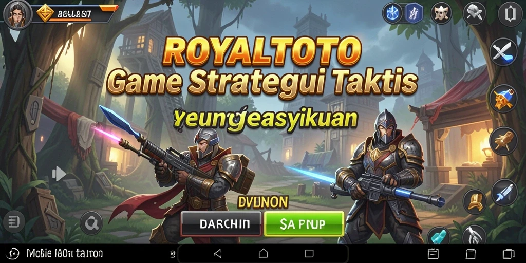 Tampilan gameplay strategis ROYALTOTO yang mendebarkan.