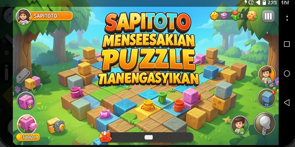 Tampilan gameplay menantang dari SAPITOTO yang penuh warna.