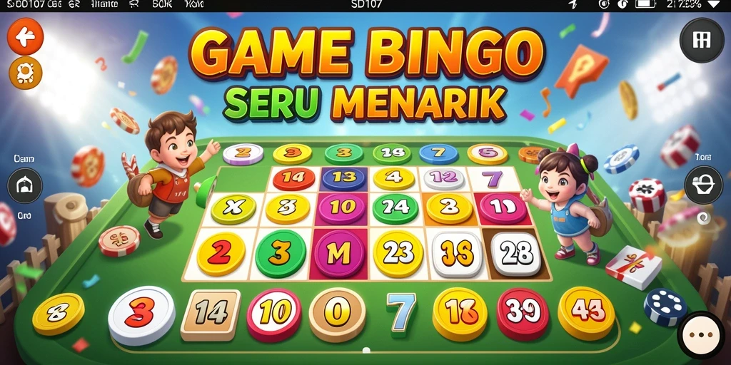 Gameplay seru dari SD107 dengan tampilan Bingo yang menarik.