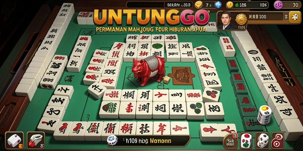 Tampilan gameplay Mahjong yang menawan di UNTUNGGO.